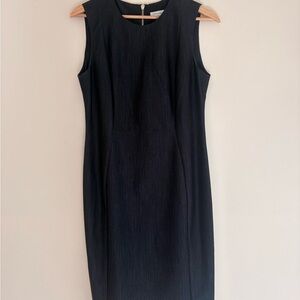 NWT Calvin Klein Classic Black Midi Dress